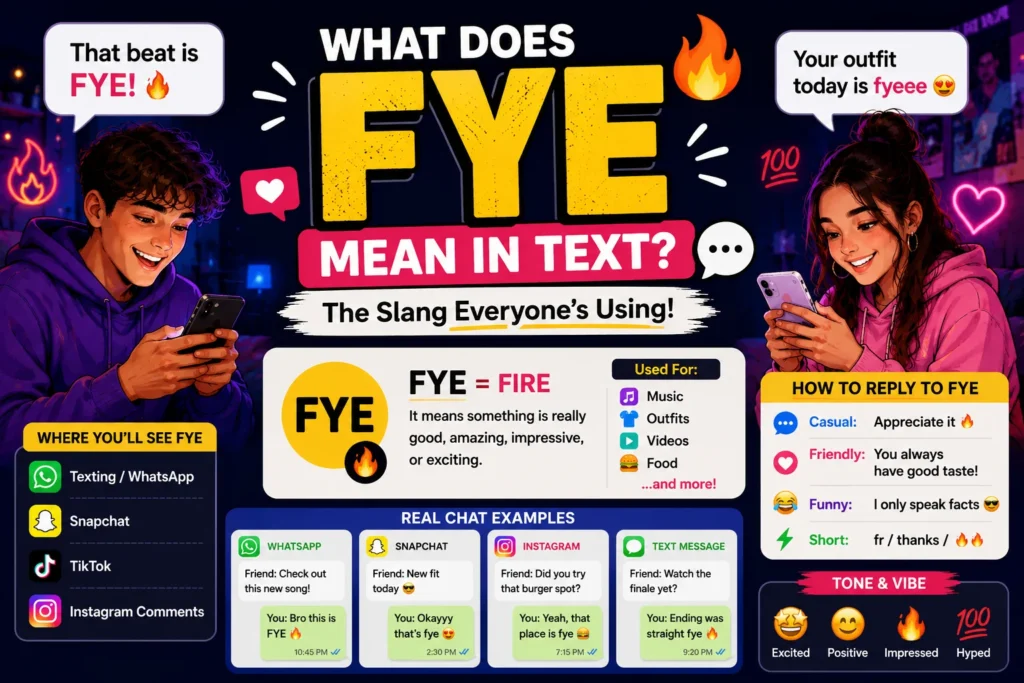 FYE Slang Meaning: The Compliment Taking Over Social Media