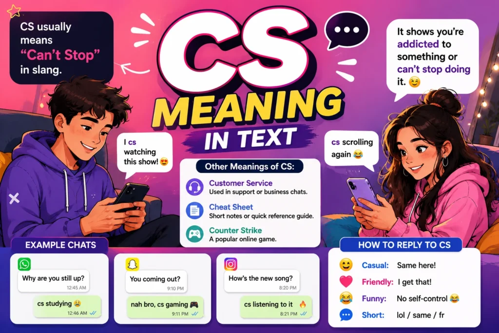 What Does CS Mean in Text? (Real Examples + How to Use It Naturally)