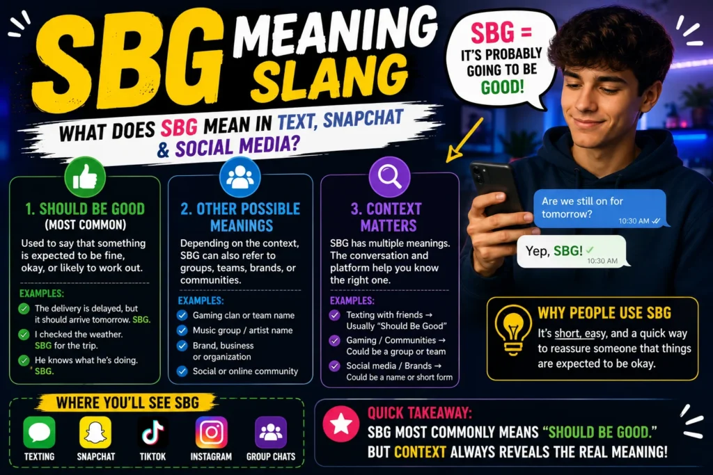 SBG Meaning Slang: What Does SBG Mean in Text?