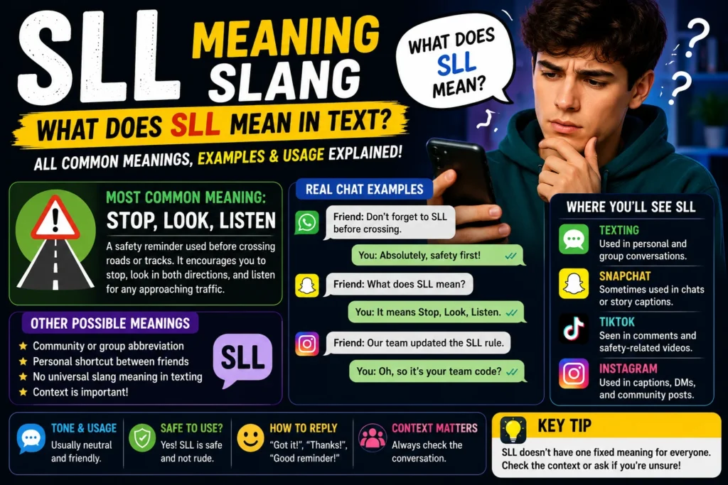 SLL Meaning Slang: The Real Meaning Behind SLL in Text